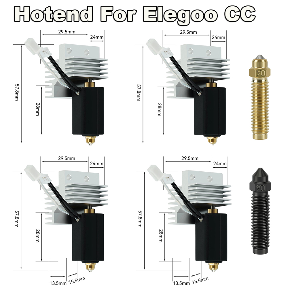 3D Printing Elegoo - 24v 60w kit hotend para elegoo