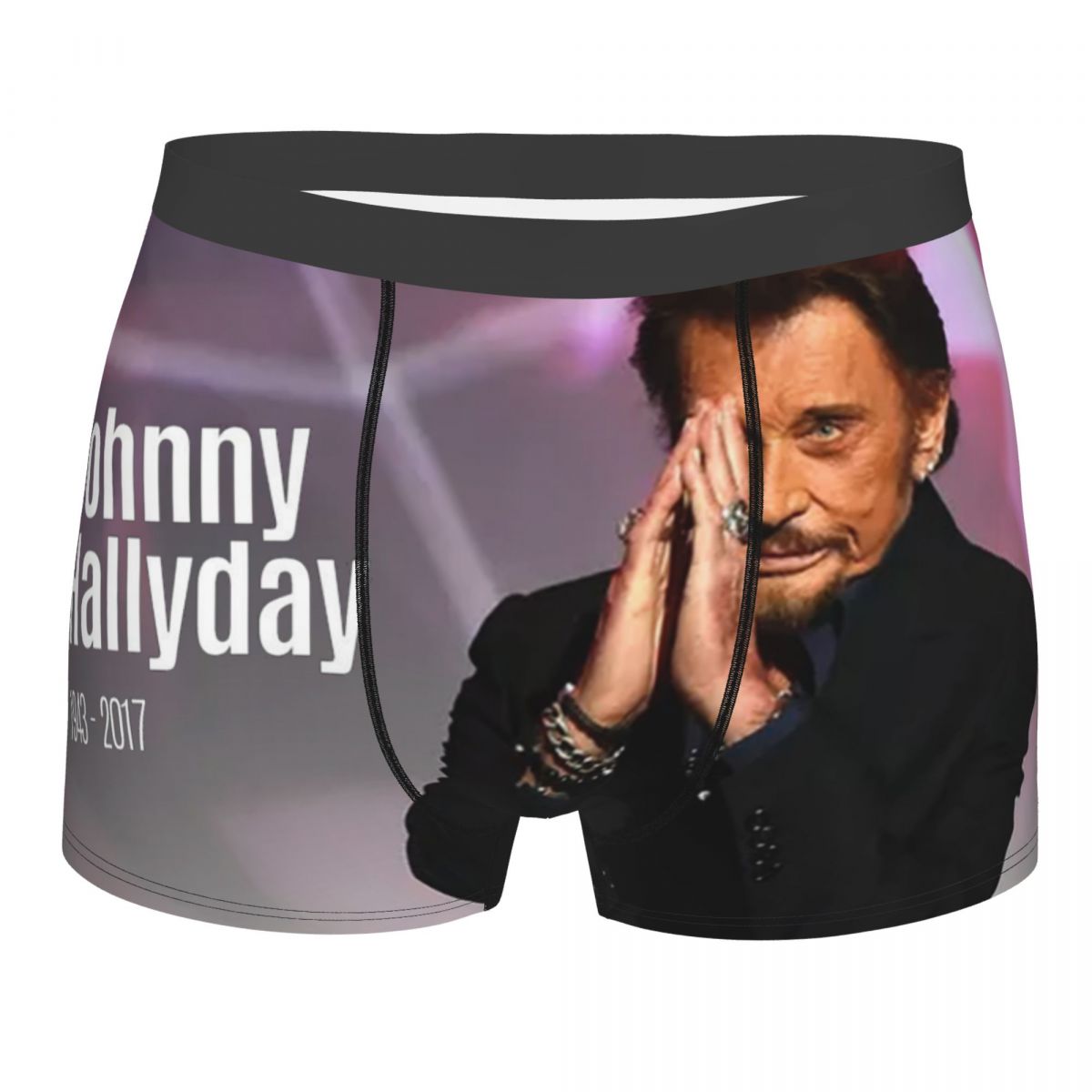 3D Printing Rock - Rock Johnny Hallyday Boxer Shorts Masculino