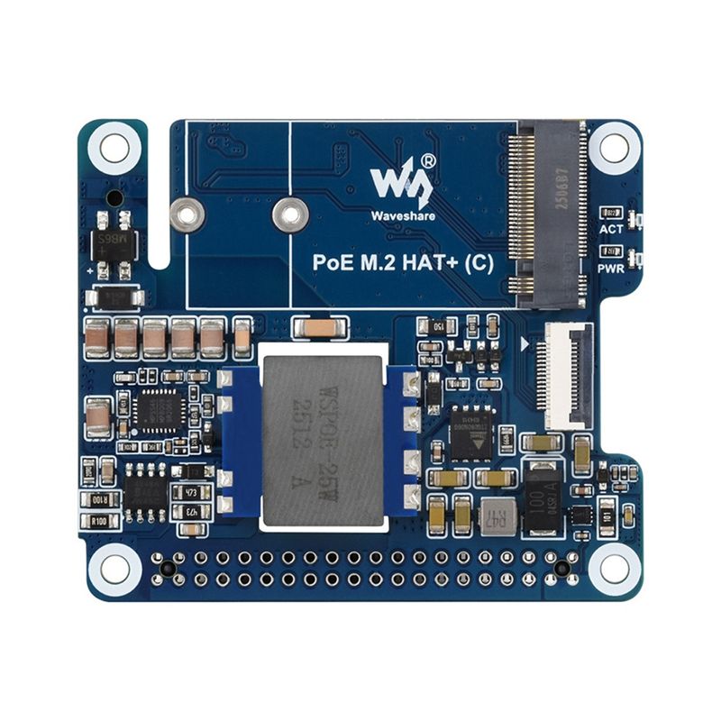 Raspberry Pi 3D Print - Placa Adaptadora Waveshare M.2 HAT+ (C)