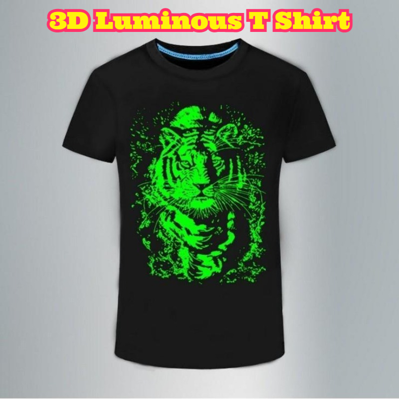 3D Printing Rock - Camiseta Masculina 3D Luminosa com Estampa