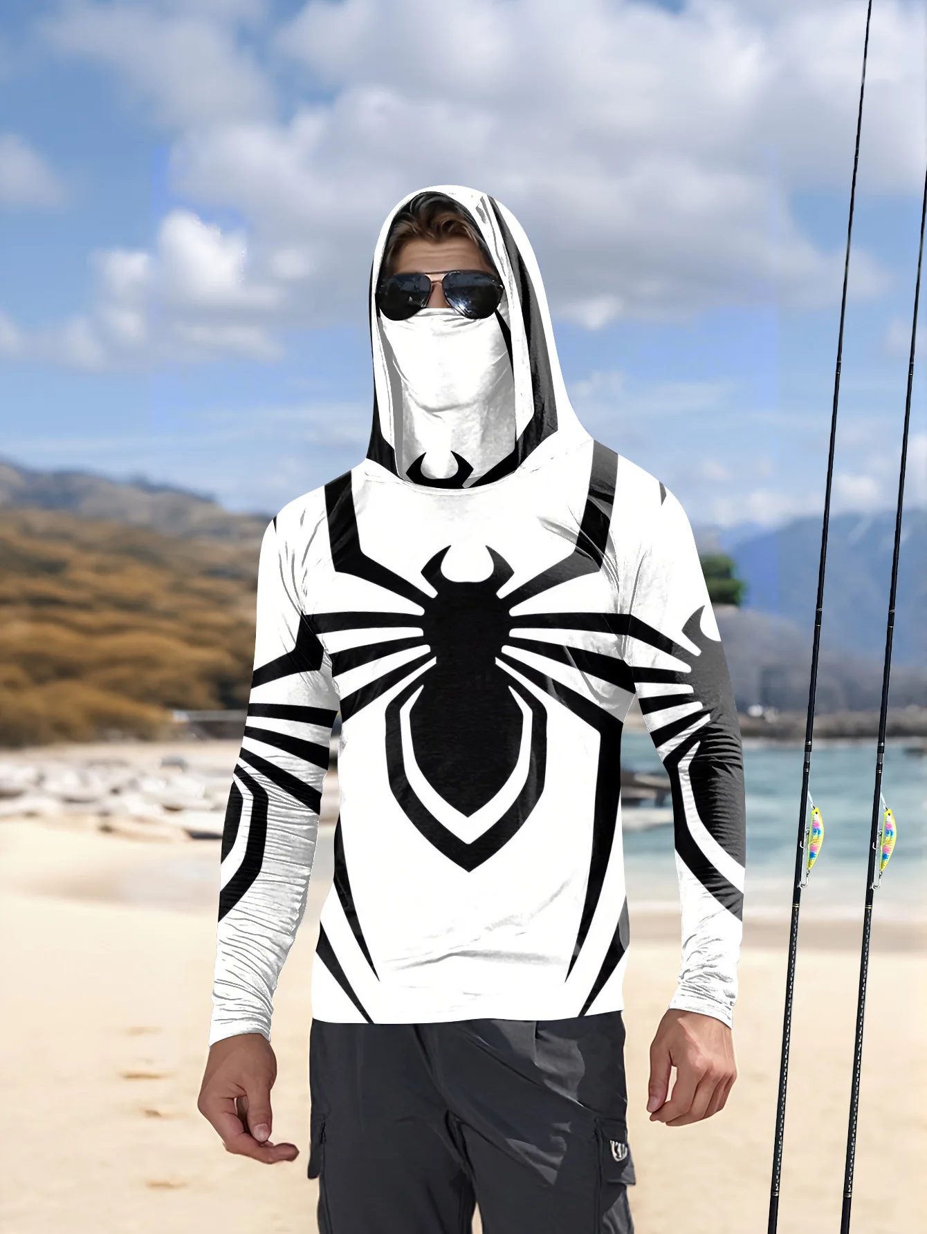 3D Printing Use - Camisa Masculina de Manga Longa Estilo