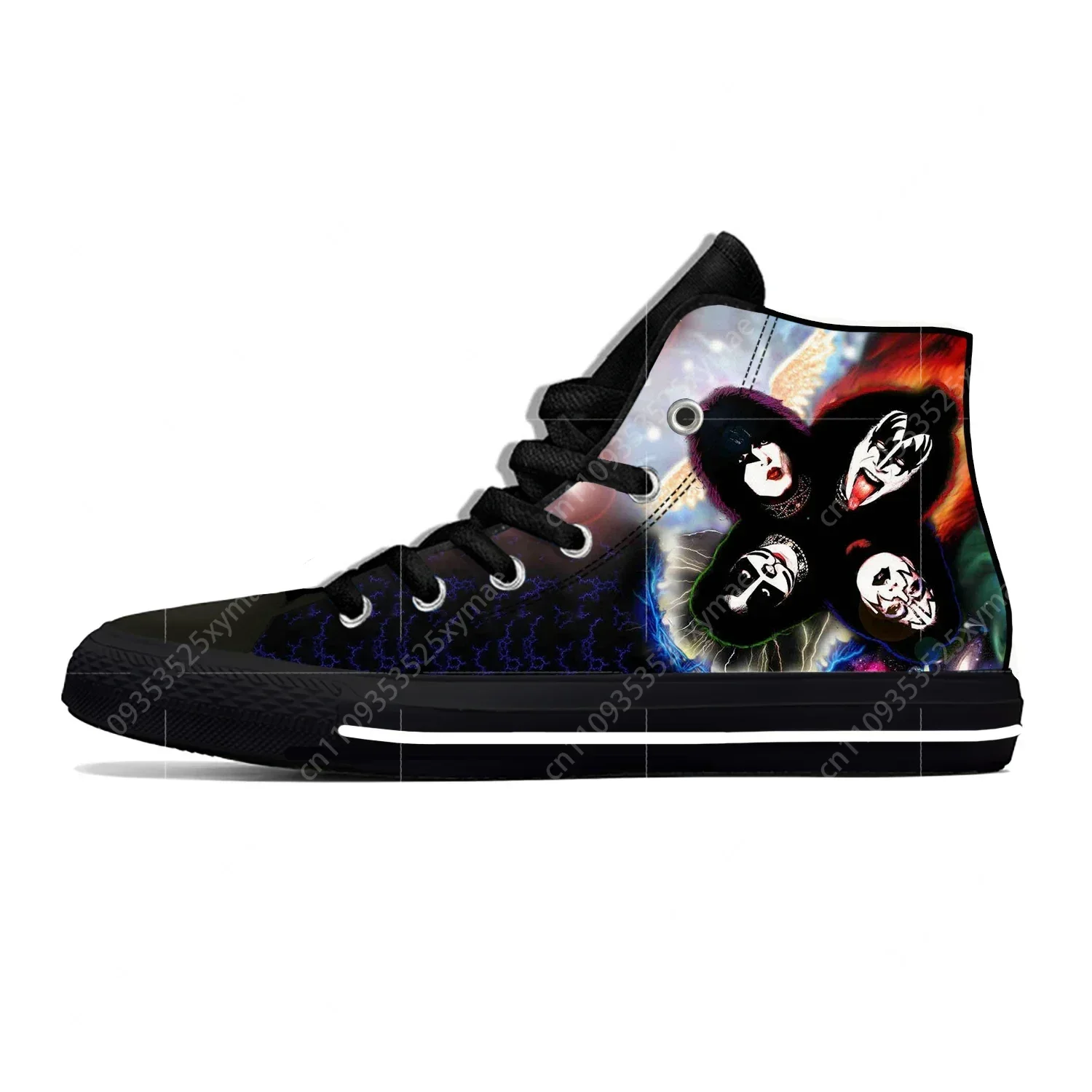 3D Printing Rock - Tênis Casuais de Moda Kiss Rock