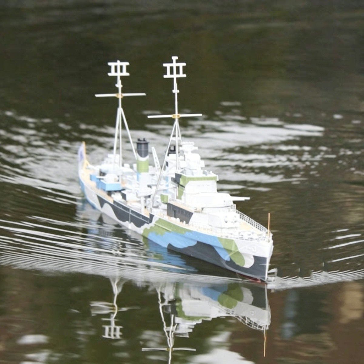 3D Printing Rc Boat - Barco RC 1/200 de 77cm, Cruzador