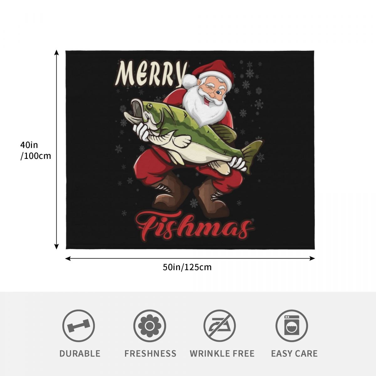 Feliz Natal de Pesca - Engraça - 3D Printing Xmas Ideas avaliação e preço