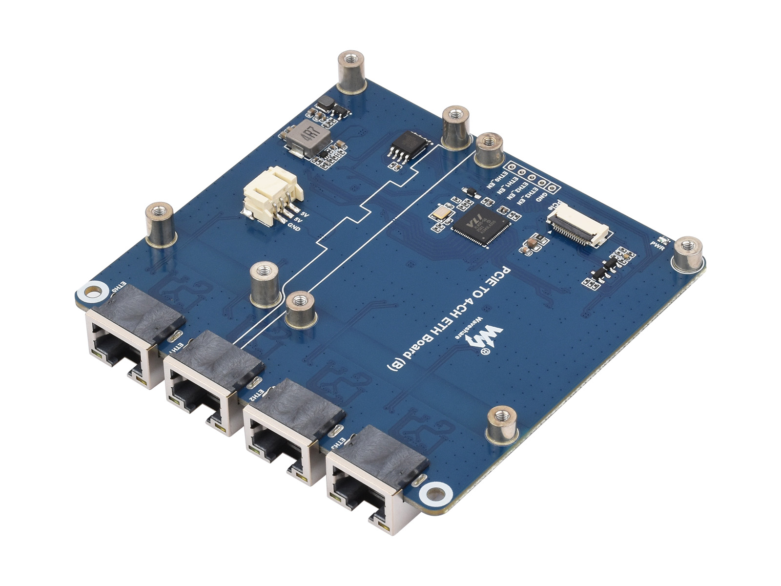 Placa Waveshare PCIe para 4 ca - Raspberry Pi 3D Print avaliação e preço