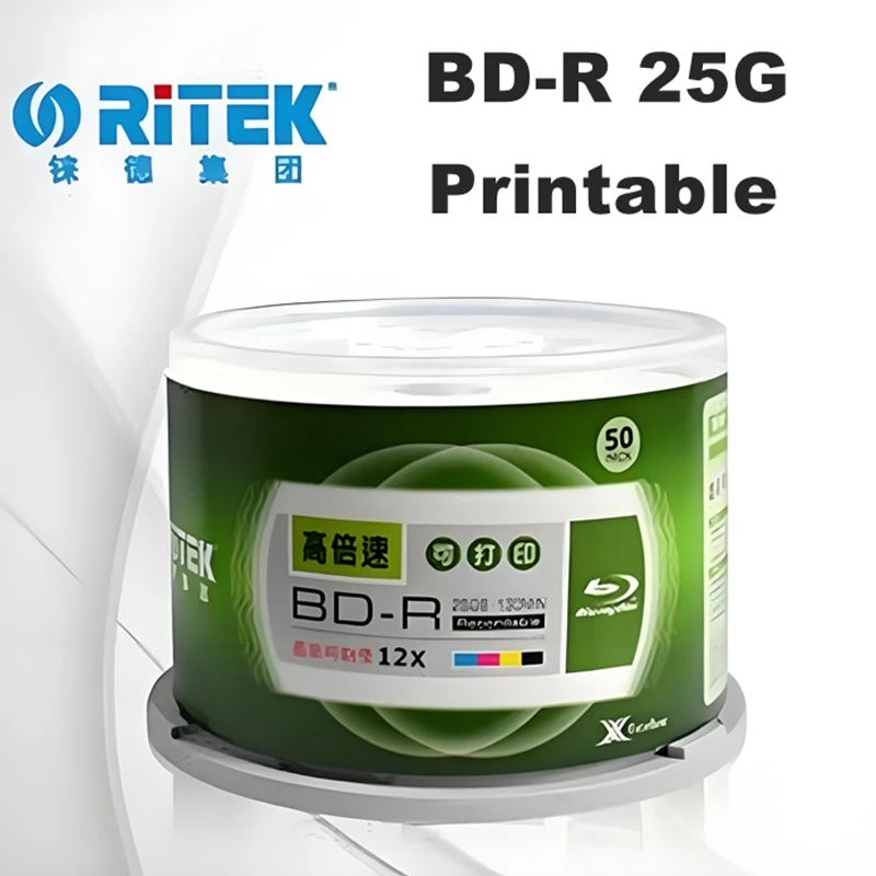 50 UNIDADES/CAIXA Ritek BD-R 2 - 3D Printing Robot avaliação e preço
